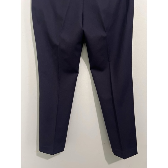 Tory Burch Pants Women’s 10 Navy Blue Skinny Wool Knit Stretch Slim Ankle - Picture 7 of 11